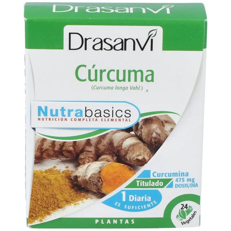 Drasanvi curcuma nutrabasicos 24 capsulas | Farmacia Barata