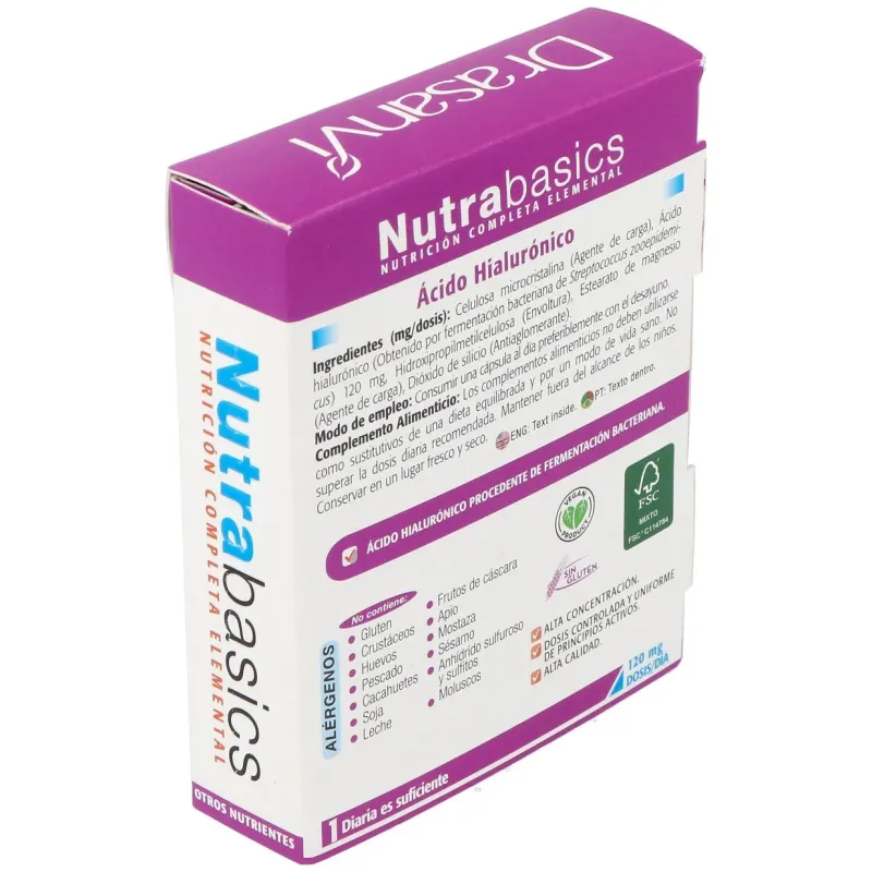 Drasanvi ácido hialurónico 516mg 30caps | Farmacia Barata