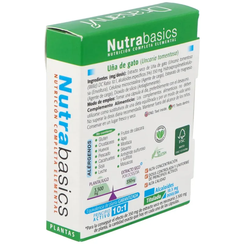 Nutrabasics uña de gato 30caps. | Farmacia Barata Nutrabasics uña de gato 30caps. | Farmacia Barata