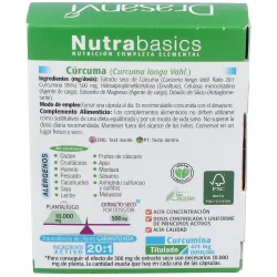 Drasanvi curcuma nutrabasicos 24 capsulas | Farmacia Barata