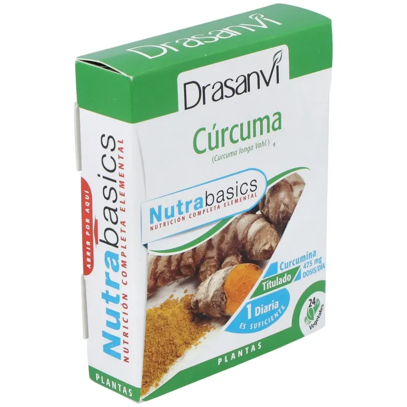 Drasanvi curcuma nutrabasicos 24 capsulas | Farmacia Barata