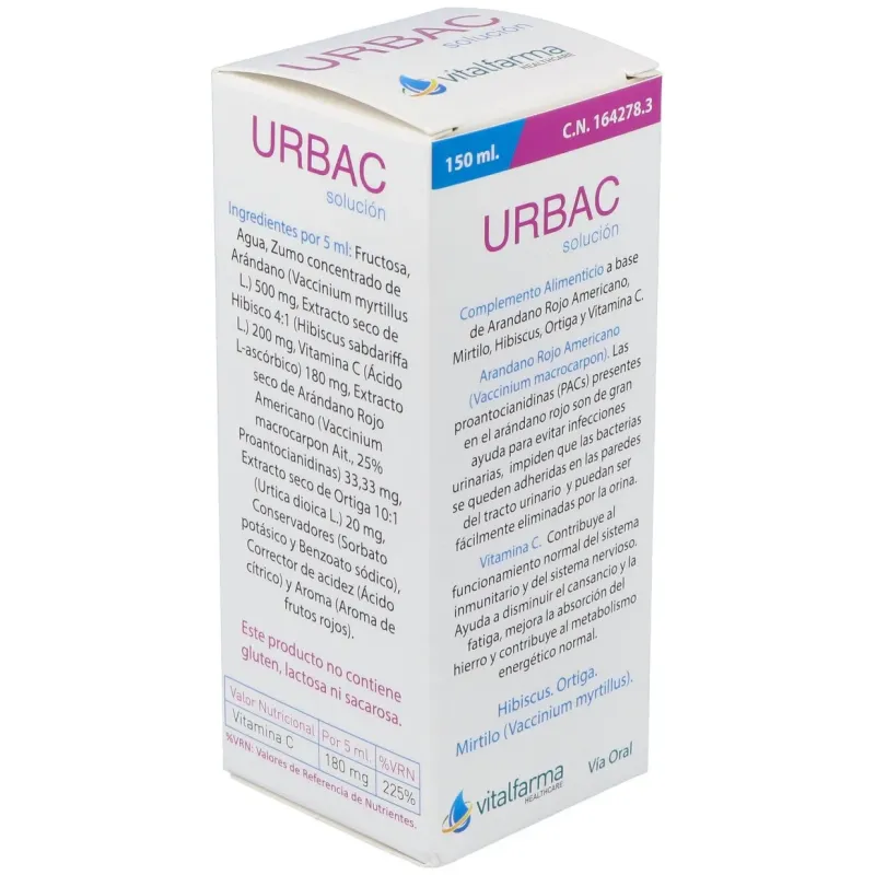 Vitalfarma urbac 150 ml solucion | Farmacia Barata