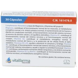 Vitalfarma magnesio b complex 30cáps | Farmacia Barata