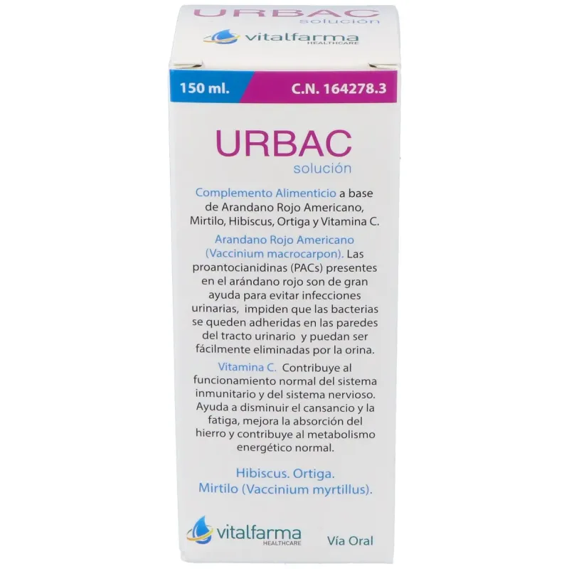 Vitalfarma urbac 150 ml solucion | Farmacia Barata