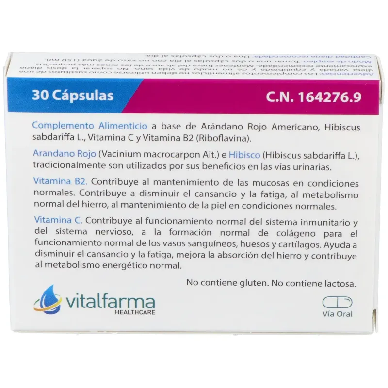 Vitalfarma urbac 30caps | Farmacia Barata