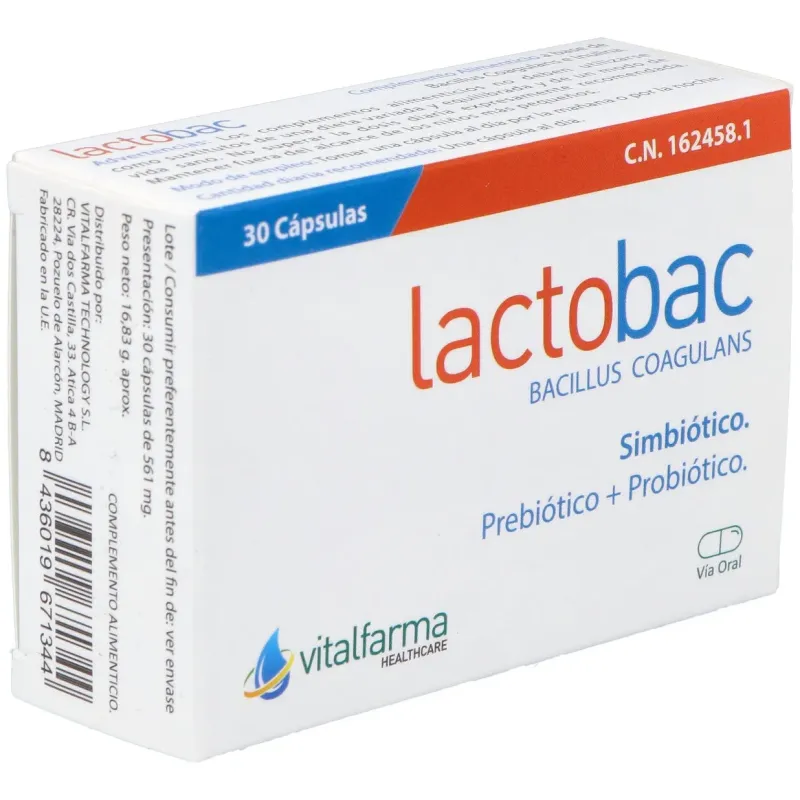 Lactobac 30cap. | Farmacia Barata