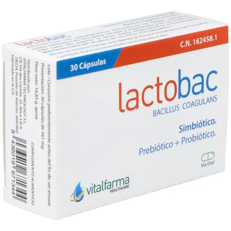 Lactobac 30cap. | Farmacia Barata