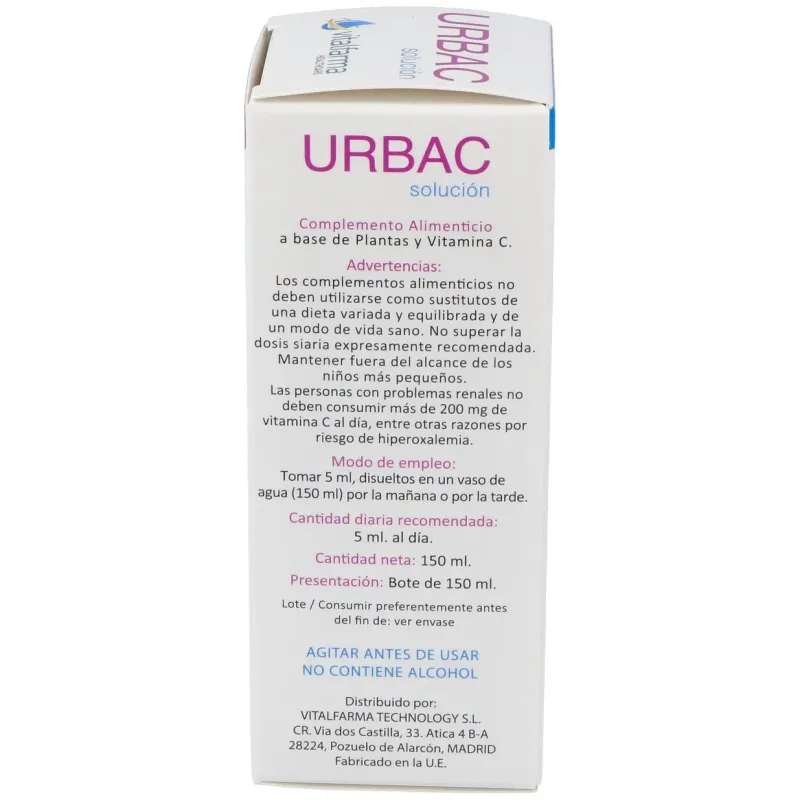 Vitalfarma urbac 150 ml solucion | Farmacia Barata