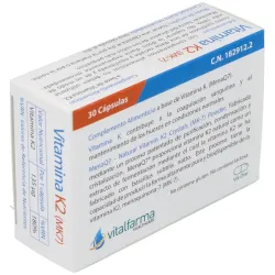 Vitalfarma vitamina k2 135 mcg 30 capsulas | Farmacia Barata