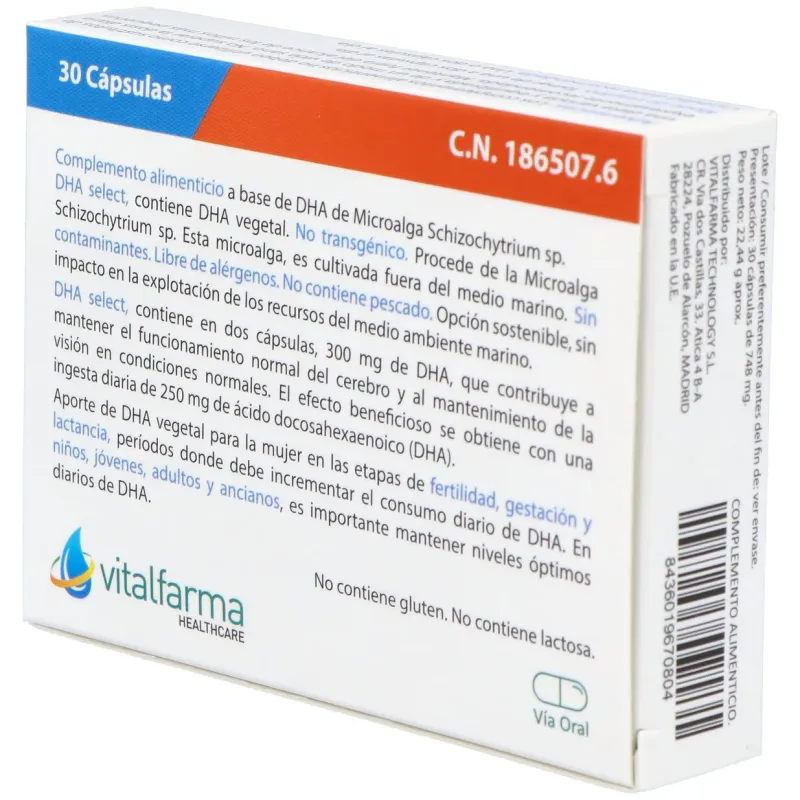 Dha select 30 capsulas | Farmacia Barata