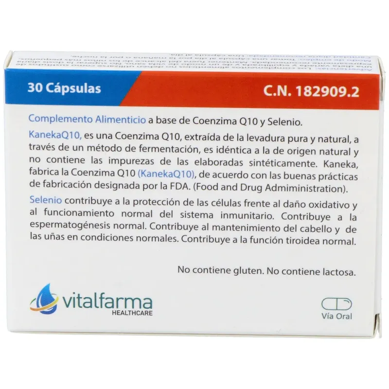 Vitalfarma coenzima q10 select 40 mg 30 capsulas | Farmacia Barata