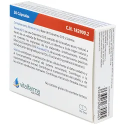 Vitalfarma coenzima q10 select 40 mg 30 capsulas | Farmacia Barata