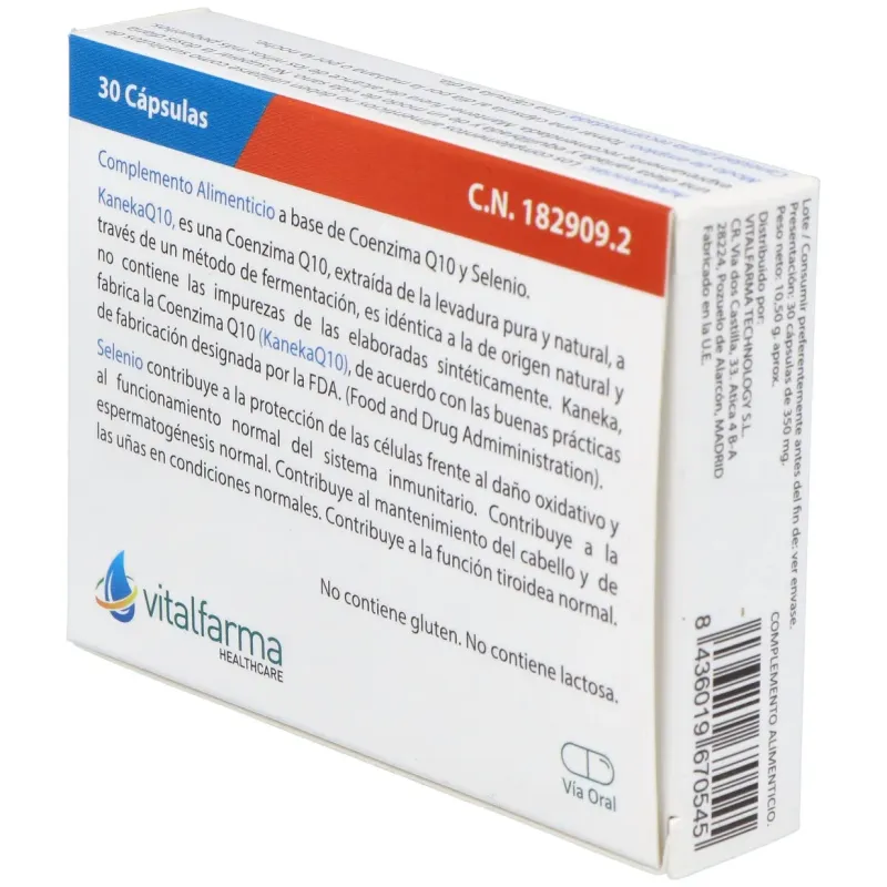 Vitalfarma coenzima q10 select 40 mg 30 capsulas | Farmacia Barata