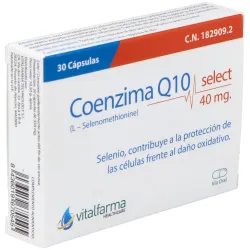 Vitalfarma coenzima q10 select 40 mg 30 capsulas | Farmacia Barata