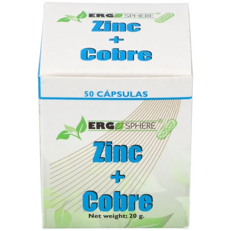Ergonat galenic zinc cobre ergosphere 50caps | Farmacia Barata