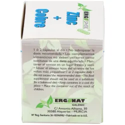 Ergonat galenic zinc cobre ergosphere 50caps | Farmacia Barata