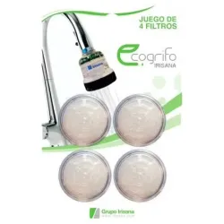 Irisana recambio filtro de particulas para ecoducha baby 4uds