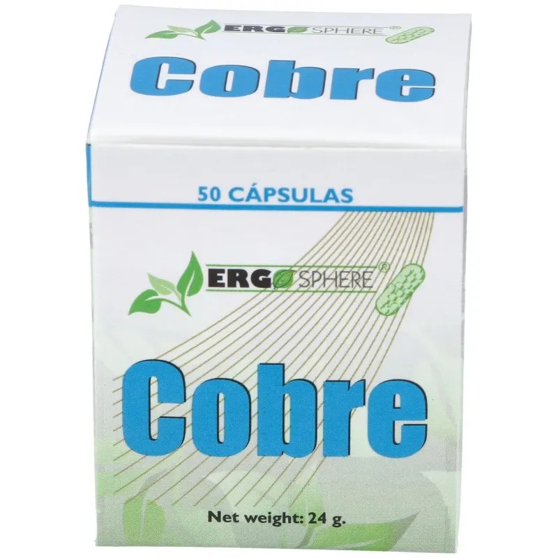 Cobre ergosphere 50cap. | Farmacia Barata
