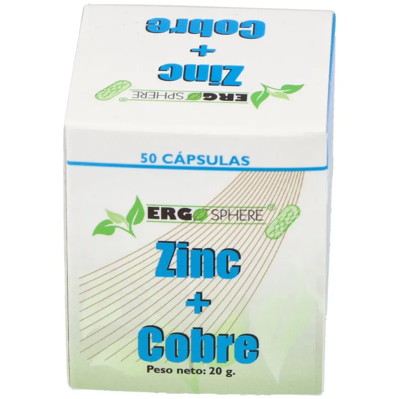 Ergonat galenic zinc cobre ergosphere 50caps | Farmacia Barata