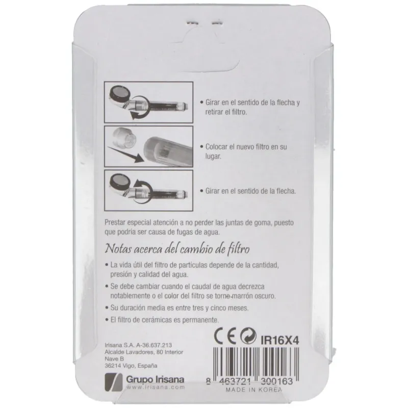 Filtros ecoducha blister 4unid. | Farmacia Barata