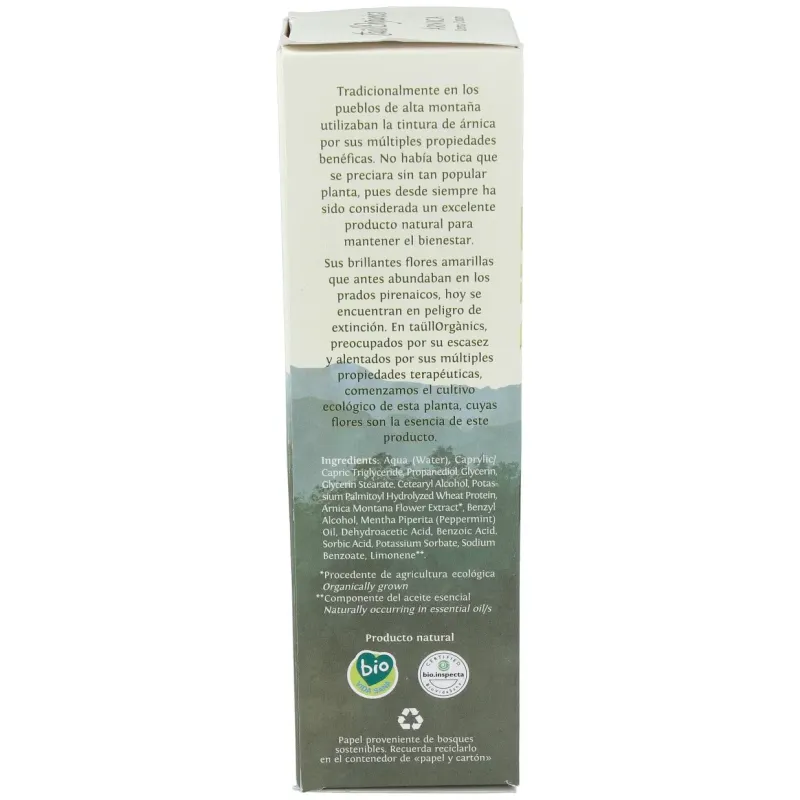 Taullorganics arnica ecologica tubo 200ml. | Farmacia Barata Taullorganics arnica ecologica tubo 200ml. | Farmacia Barata