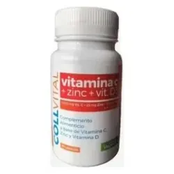 Vit c +zinc+vit d3 60cap. collvital