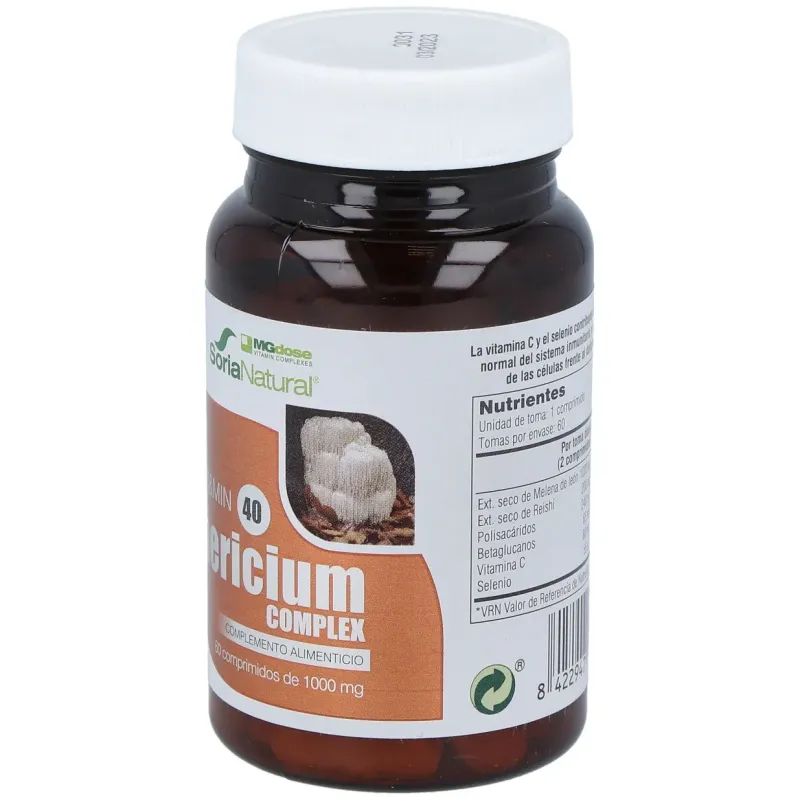 Mg dose soria natural vit y min 40 hericium complex 60comp | Farmacia Barata