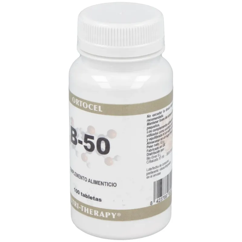 Ortocel nutri-therapy b-50 100comp | Farmacia Barata