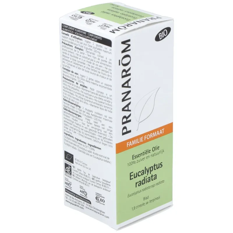 Pranarôm aceite esencial de eucalipto radiata bio 30ml | Farmacia Barata