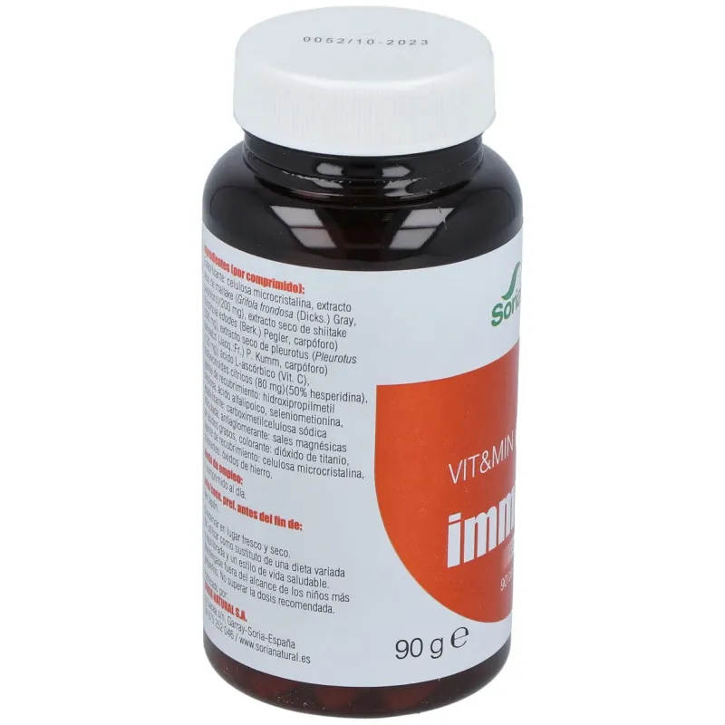 Soria natural vit y min 04 immunew forte 90comp | Farmacia Barata