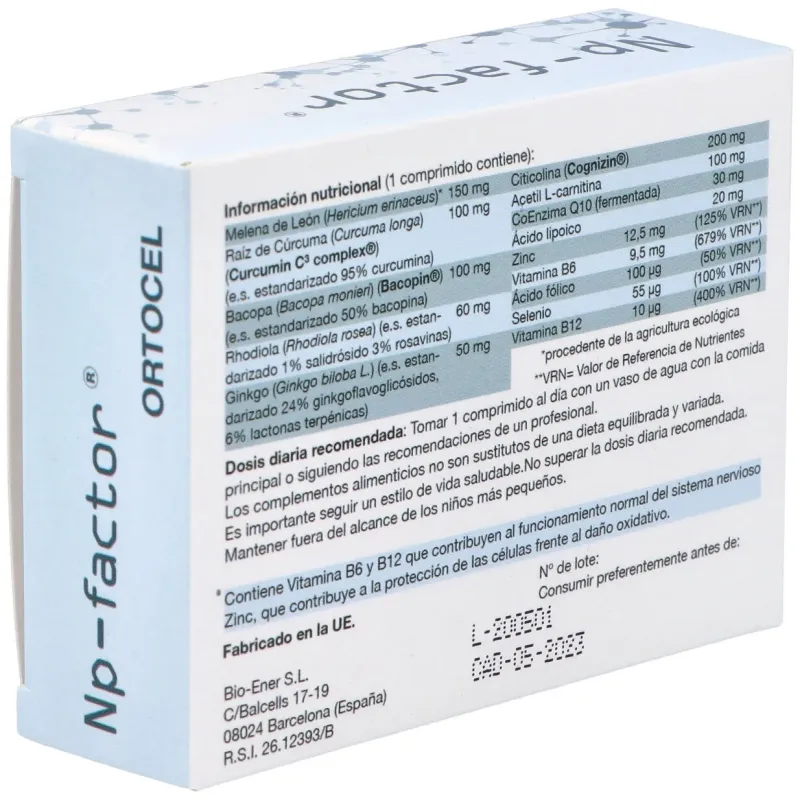 Ortocel nutri-therapy np factor 30caps | Farmacia Barata
