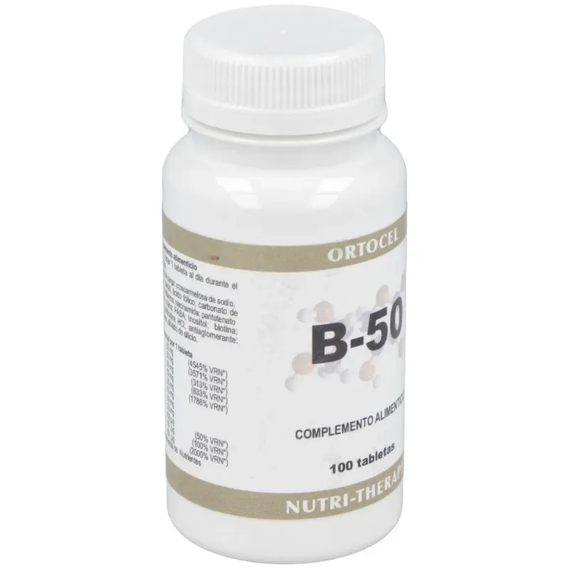 Ortocel nutri-therapy b-50 100comp | Farmacia Barata