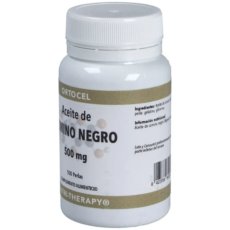 Ortocel aceite de comino negro 500mg 100 perlas | Farmacia Barata Ortocel aceite de comino negro 500mg 100 perlas | Farmacia Barata