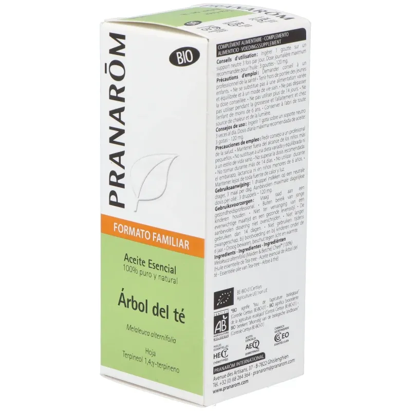 Arbol del te hoja aceite esencial bio 30ml. | Farmacia Barata