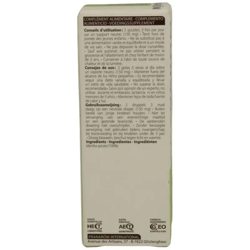 Hierbabuena aceite esencial 10ml. bio | Farmacia Barata Hierbabuena aceite esencial 10ml. bio | Farmacia Barata