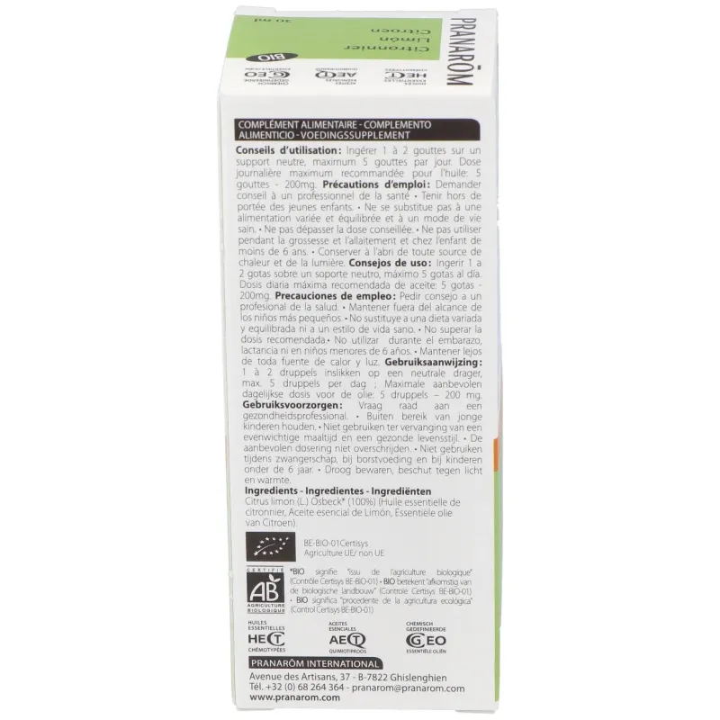 Citronn zeste pranarom he bio 30ml | Farmacia Barata Citronn zeste pranarom he bio 30ml | Farmacia Barata