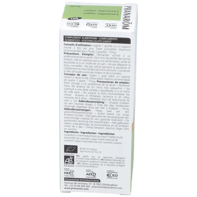 Lavandin super aceite esencial bio 30ml. | Farmacia Barata Lavandin super aceite esencial bio 30ml. | Farmacia Barata