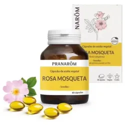 Pranarôm cápsulas de aceite vegetal rosa mosqueta 60caps