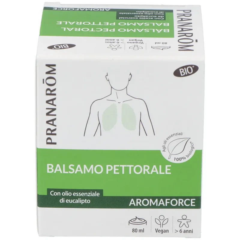 Pranarôm aromaforce bálsamo pectoral bio 80ml | Farmacia Barata Pranarôm aromaforce bálsamo pectoral bio 80ml | Farmacia Barata