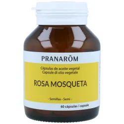 Pranarôm cápsulas de aceite vegetal rosa mosqueta 60caps | Farmacia Barata