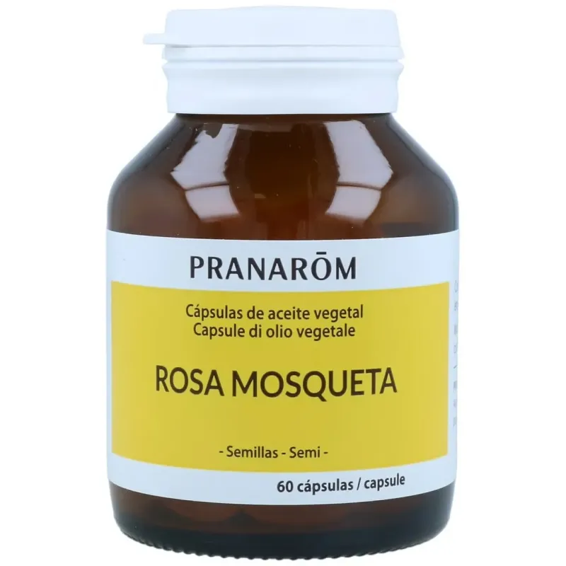 Pranarôm cápsulas de aceite vegetal rosa mosqueta 60caps | Farmacia Barata