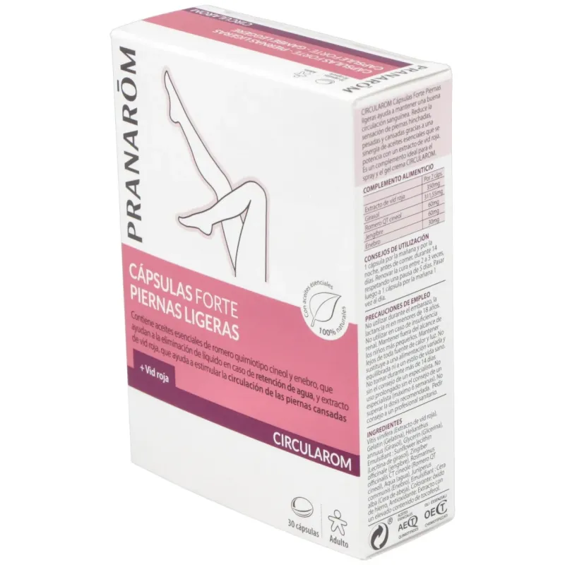 Pranarôm circularom cápsulas forte piernas ligeras 30caps | Farmacia Barata Pranarôm circularom cápsulas forte piernas ligeras 30caps | Farmacia Barata