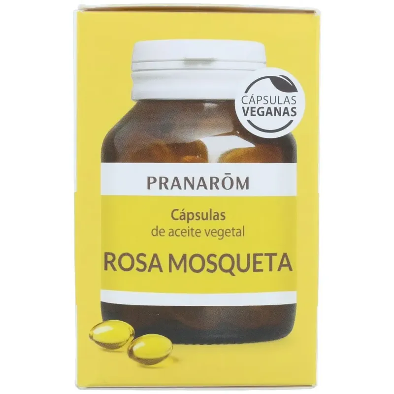 Pranarôm cápsulas de aceite vegetal rosa mosqueta 60caps | Farmacia Barata