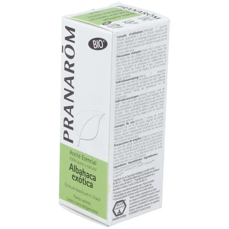 Albahaca exotica aceite esencial 10ml. bio | Farmacia Barata