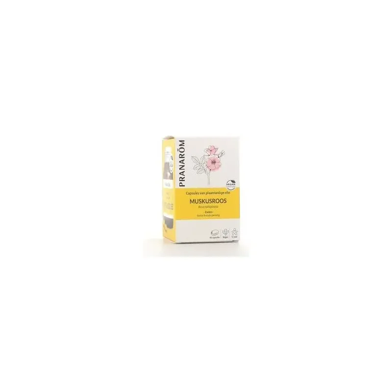Pranarôm cápsulas de aceite vegetal rosa mosqueta 60caps | Farmacia Barata