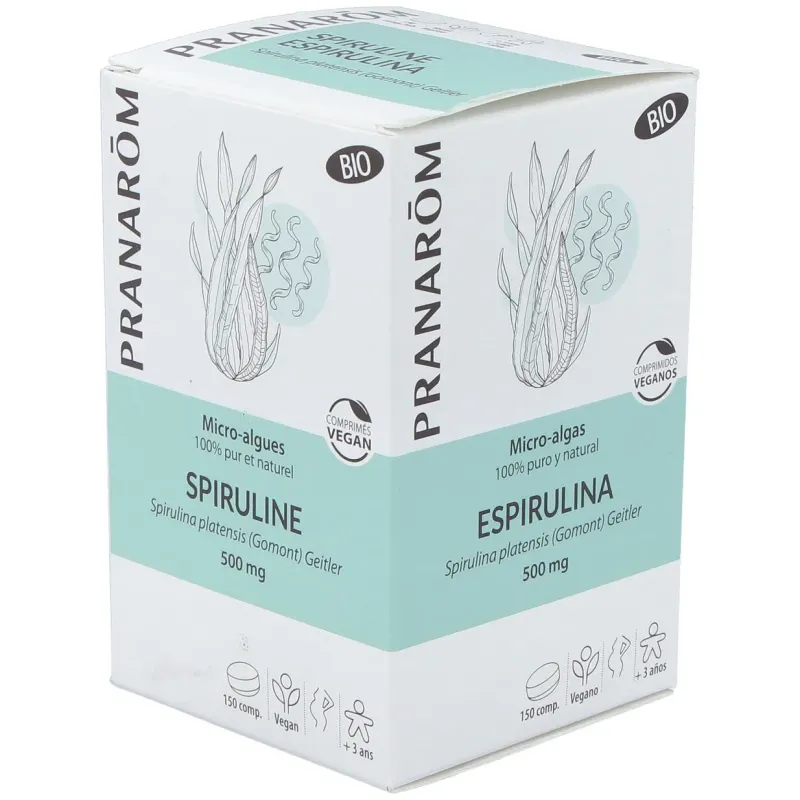 Espirulina micro algas 150comp. bio vegan | Farmacia Barata