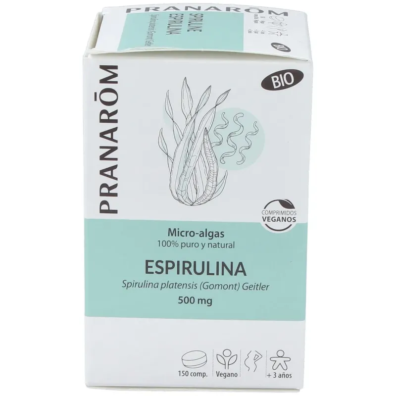 Espirulina micro algas 150comp. bio vegan | Farmacia Barata
