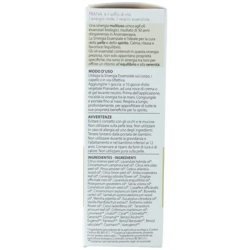 Pranarôm synergie essent bio 30ml | Farmacia Barata Pranarôm synergie essent bio 30ml | Farmacia Barata