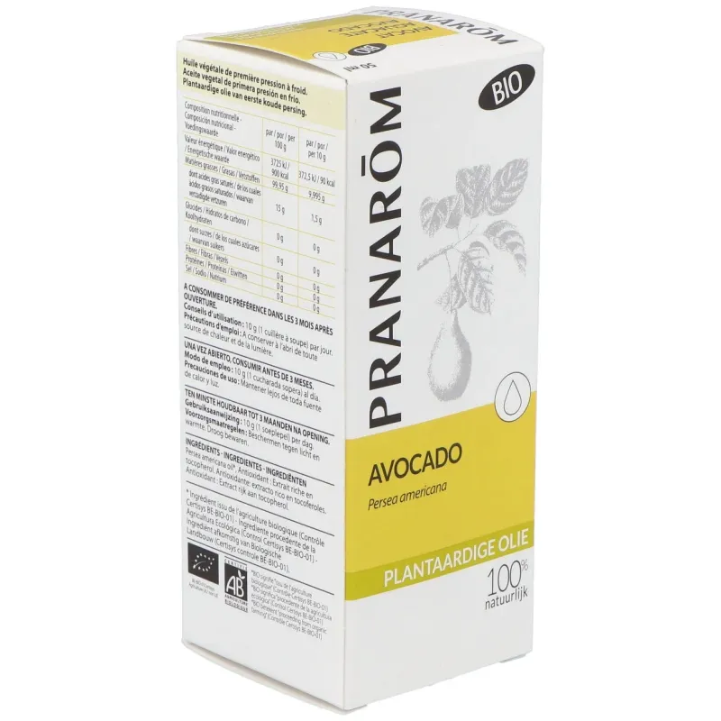 Pranarôm aceite vegetal aguacate 50ml bio | Farmacia Barata