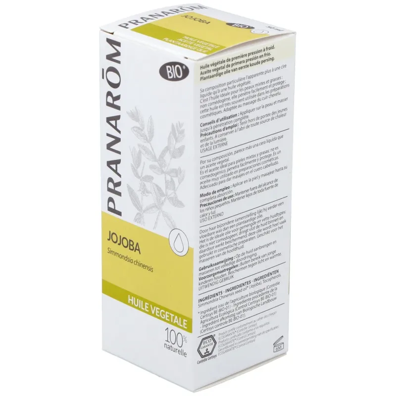 Pranarôm aceite vegetal de jojoba bio 50ml | Farmacia Barata Pranarôm aceite vegetal de jojoba bio 50ml | Farmacia Barata